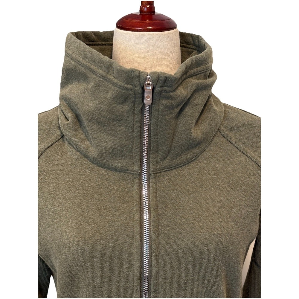 Lululemon Radiant Jacket Womens 8 Green Heathered Outdoor Activewear Athleisure - Picture 4 of 10
